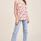 Floral Print Ladder Tank Top - Southern Sassy Boutique