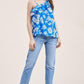 Image: One Shoulder Ruffle Top Royal Blue | Southern Sassy Boutique