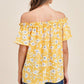 Cold Shoulder Floral Print Top - Southern Sassy Boutique