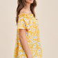 Cold Shoulder Floral Print Top - Southern Sassy Boutique