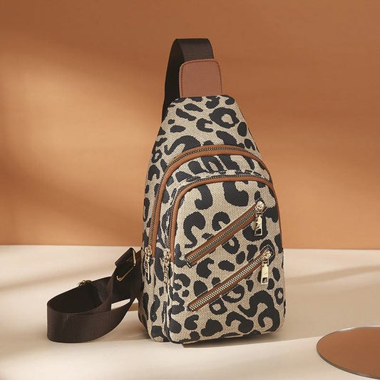 Crossbody Leopard Animal Print Sling Bag