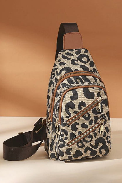 Crossbody Leopard Animal Print Sling Bag