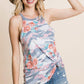 Image: Camo Floral Print Halter Top Grey Pink | Southern Sassy Boutique