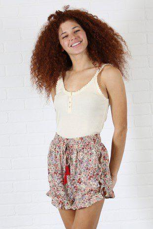 Image: Floral Print Shorts Lemon | Southern Sassy Boutique