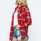 Ripped Flannel Top - Southern Sassy Boutique