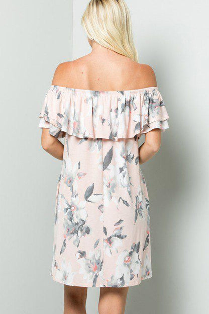 Floral Print Dress - Southern Sassy Boutique