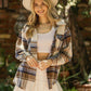 Yarn Dyed Plaid Shacket With Front Pockets - Southern Sassy Boutique