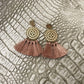 Hammered Metal Tassel Drop Earrings - Southern Sassy Boutique