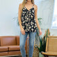 Floral Open Back Tank Top - Southern Sassy Boutique