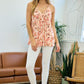 Floral Open Back Tank Top - Southern Sassy Boutique