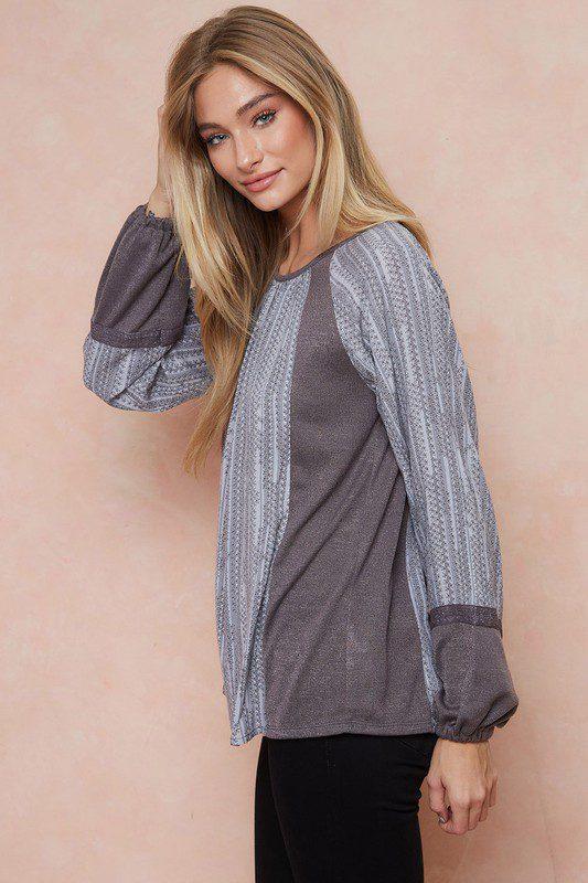 Long Sleeve Raglan Top - Southern Sassy Boutique