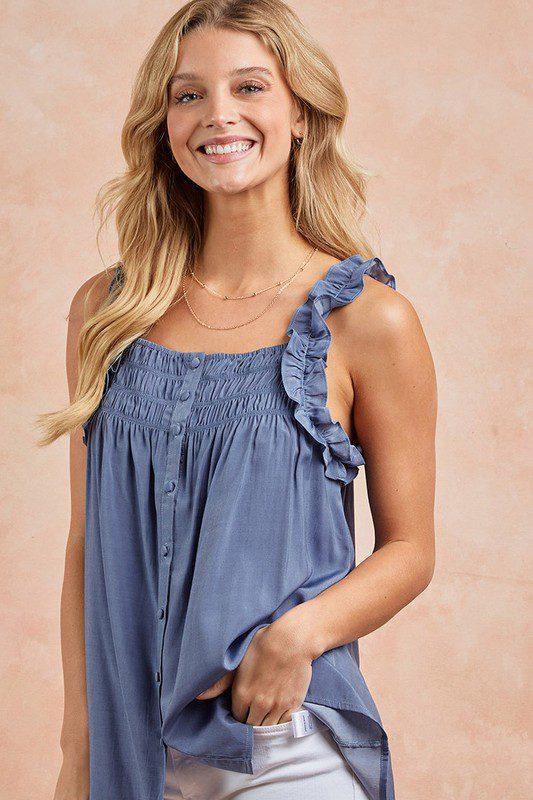 Image: Ruffled Top Denim | Southern Sassy Boutique