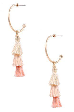 Image: EARRING Peach | Southern Sassy Boutique