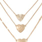 Triple Layered Heart Necklace - Southern Sassy Boutique
