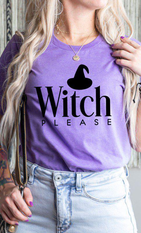 Image: Witch Please Graphic Tee. Purple | Southern Sassy Boutique
