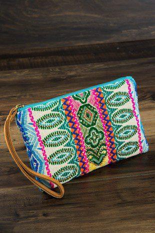 Image: Wristlet Beaded Bag Maya | Southern Sassy Boutique