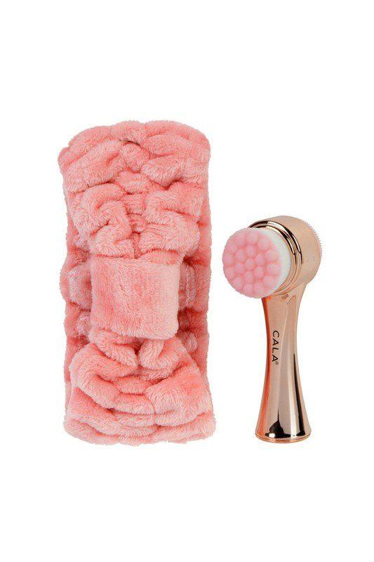 Rose Gold Goal To Glow Dual Action Facial Brush & Headband Set. - Southern Sassy Boutique