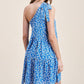 One Shoulder Floral Print Dress - Southern Sassy Boutique