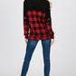 Buffalo Plaid And Sequins Print Sweatshirt - Southern Sassy Boutique