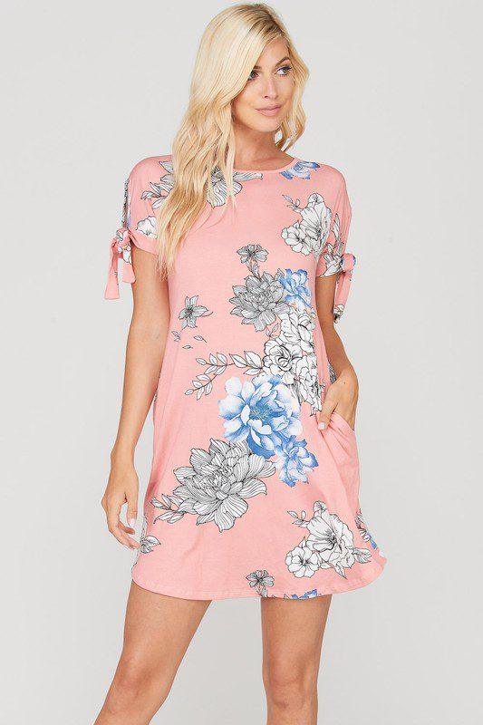 Image: Floral Print Dress Blush | Southern Sassy Boutique