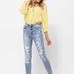 Beach Splash Destroyed Skinny Jeans - Southern Sassy Boutique