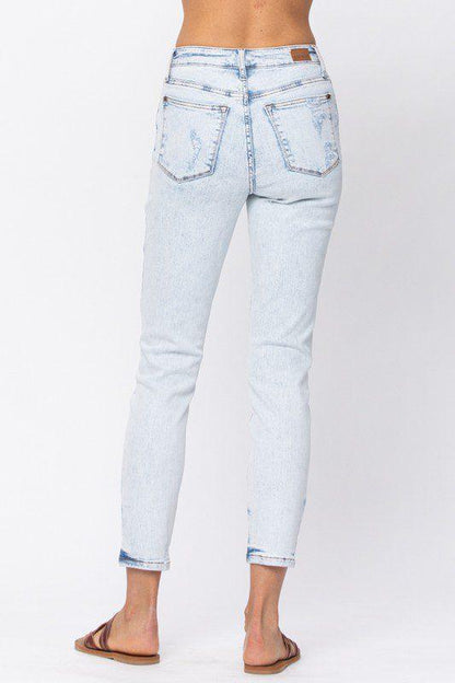 High Waist Acid Wash Denim - Southern Sassy Boutique