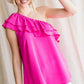 Solid Ruffle One Shoulder Top - Southern Sassy Boutique