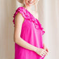 Solid Ruffle One Shoulder Top - Southern Sassy Boutique