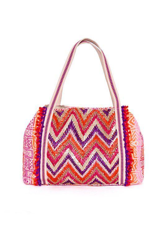 Image: Multi Purpose Tote Pink | Southern Sassy Boutique