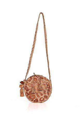 Image: Crossbody Tassel Bag Natural | Southern Sassy Boutique