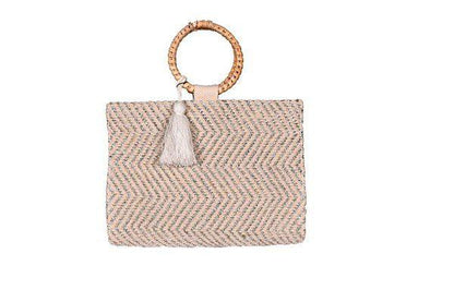 Image: Handheld Tote Off White | Southern Sassy Boutique