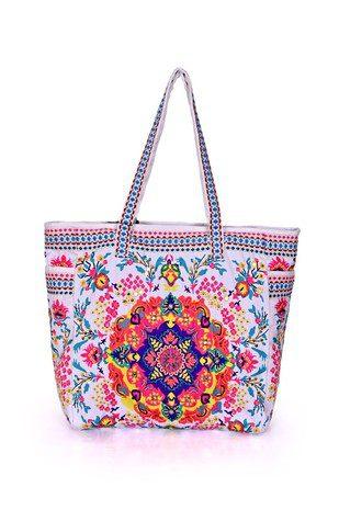 Image: Multi Purpose Tote White | Southern Sassy Boutique