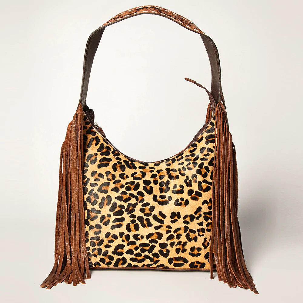 Image: American Darling Floral Embossed Cheetah Tote Cheetah | Southern Sassy Boutique