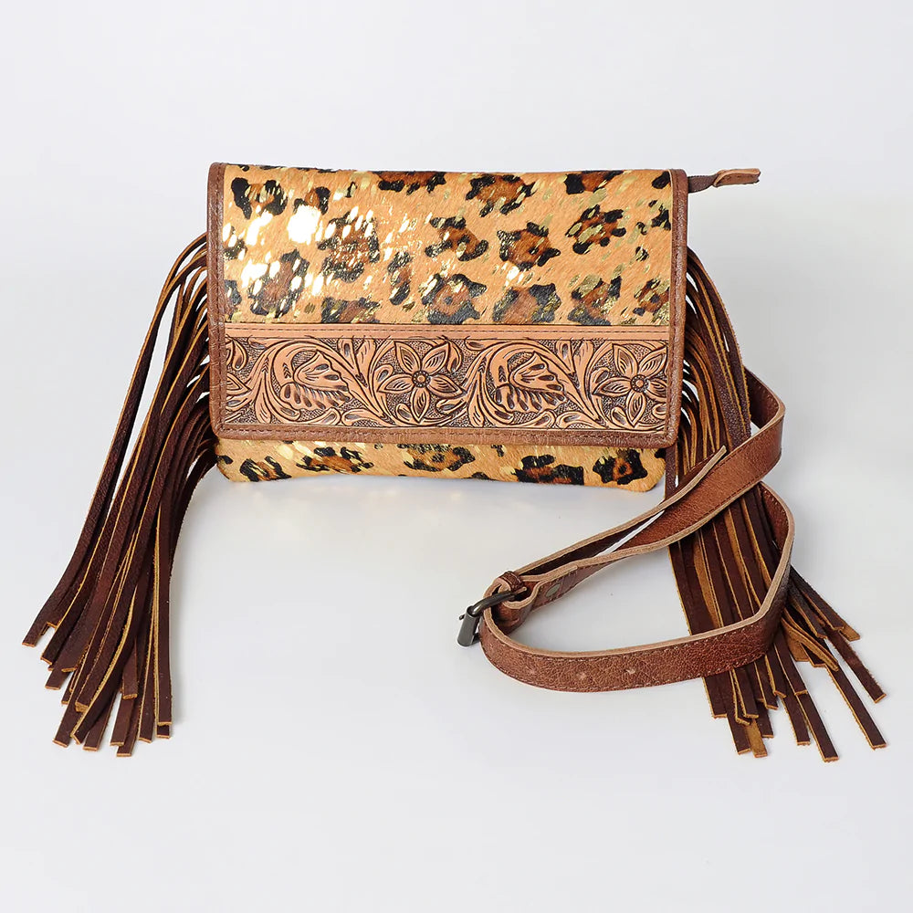 American Darling Acid Wash Cheetah Crossbody Bag