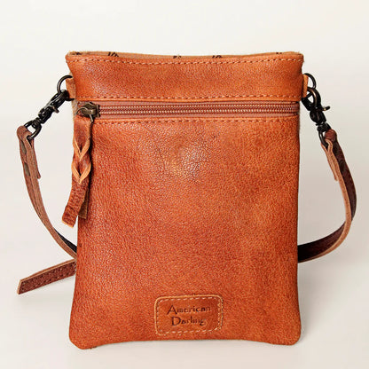 American Darling Small Acid Wash Cowhide Crossbody Bag