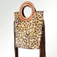 American Darling Animal Print Tote Bag with Circle Handle