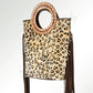 American Darling Animal Print Tote Bag with Circle Handle