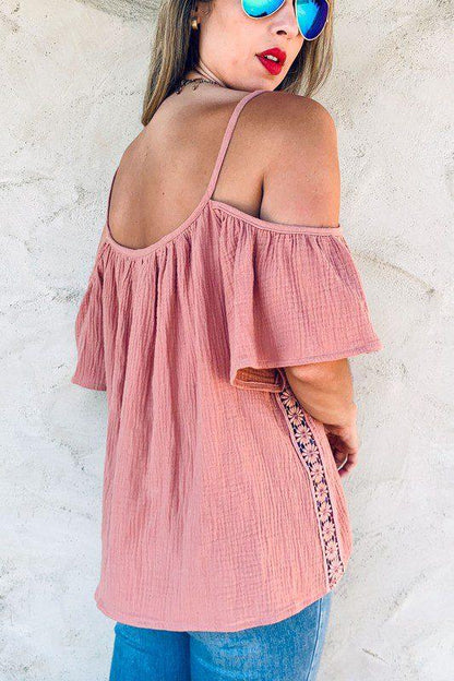 Cold Shoulder Top - Southern Sassy Boutique