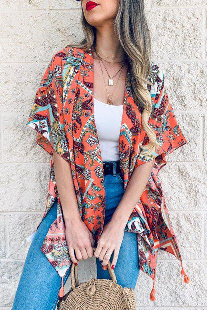 Stylish Short Cut Kimono - Southern Sassy Boutique