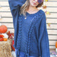 Braided Sweater With Ties - Southern Sassy Boutique