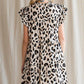 Leopard Print Cap Sleeve Dress - Southern Sassy Boutique