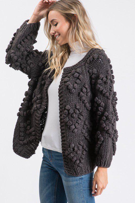 Image: Cardigan with Design Black | Southern Sassy Boutique