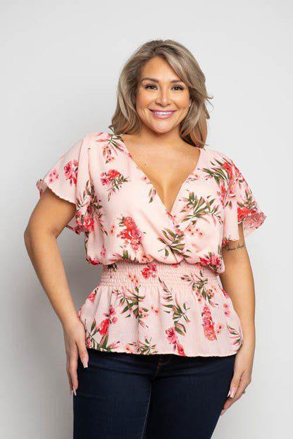 Image: Floral Print Top Pink | Southern Sassy Boutique