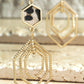 Image: Brushed Faux Leather Animal Print Earrings Ivory | Southern Sassy Boutique