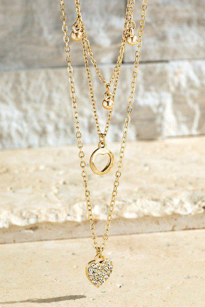 Image: Heart Charm Necklace Gold | Southern Sassy Boutique