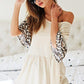 Waffle Animal Print Top - Southern Sassy Boutique