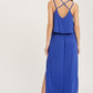 Rayon Jersey Maxi Dress Featuring A Flounce Ruffle
