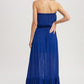 Maxi Dress - Woven Dress Featuring A Tube Neckline - Southern Sassy Boutique