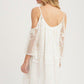 Woven Mini Dress Features An Embroidery Lace Fabric - Southern Sassy Boutique