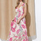 Shoulder Tie Tropical Print Maxi Dress - Southern Sassy Boutique